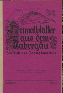 Titelblatt der Ausgabe 1936 I