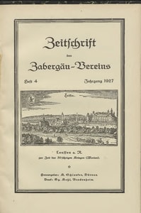 Titelblatt der Ausgabe 1927 IV